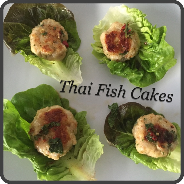 Thai Fish Cakes in San Choi Bao Cups